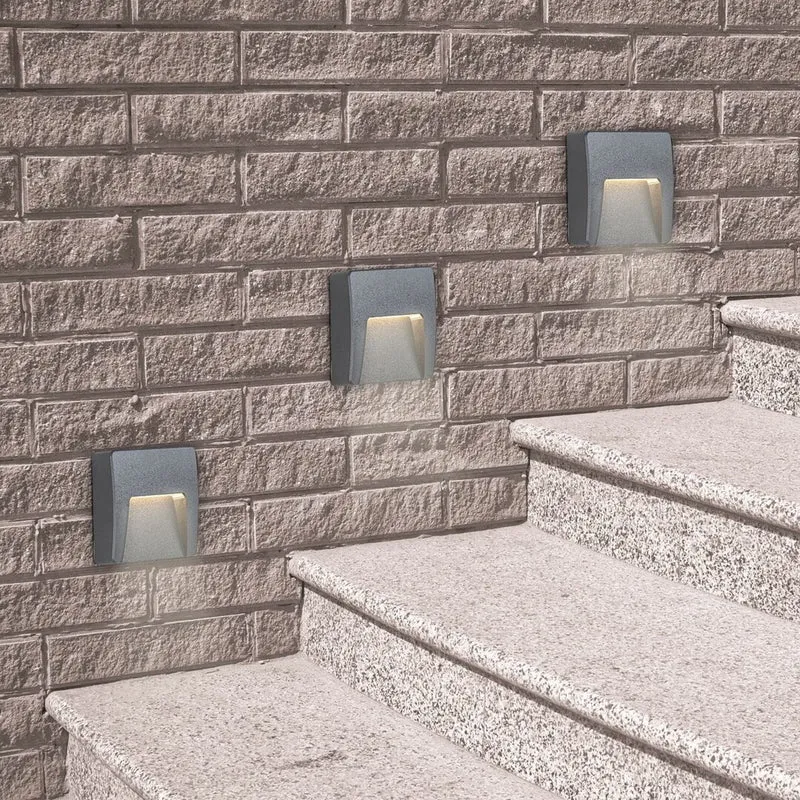 Rabalux vägglampa, utomhus, IP65, LED 3W, antracit, Trento