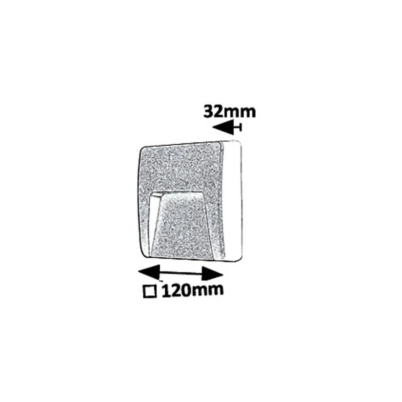 Rabalux vägglampa, utomhus, IP65, LED 3W, antracit, Trento