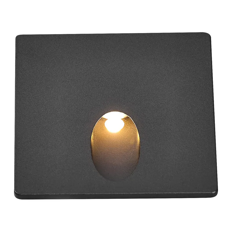 Rabalux trappljus, LED 3W, varmvit färg, svart, Boven
