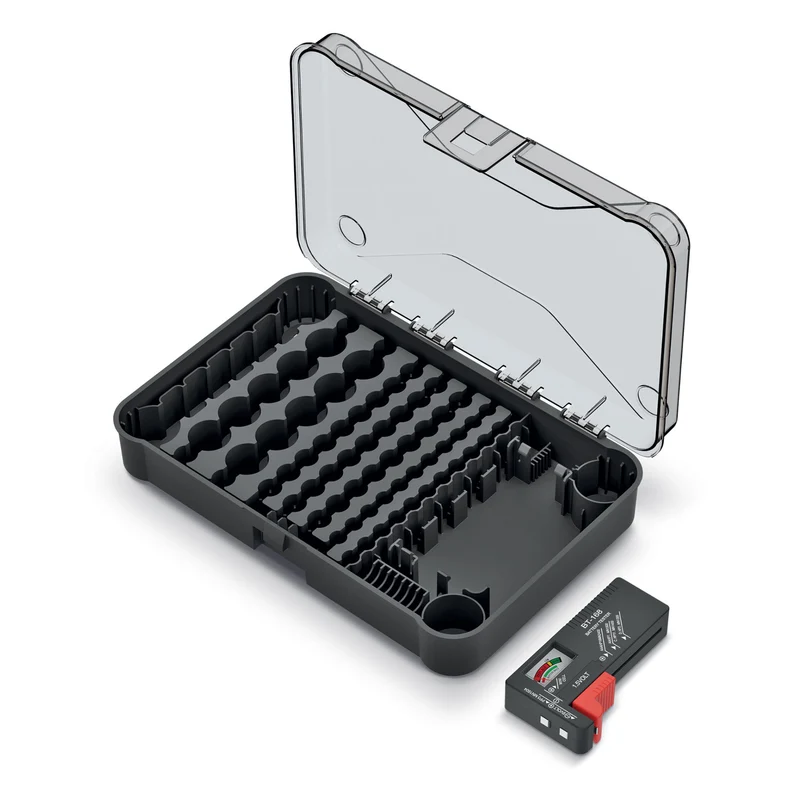 Kistenberg KBBT Batteriorganisator Med Batteritestare