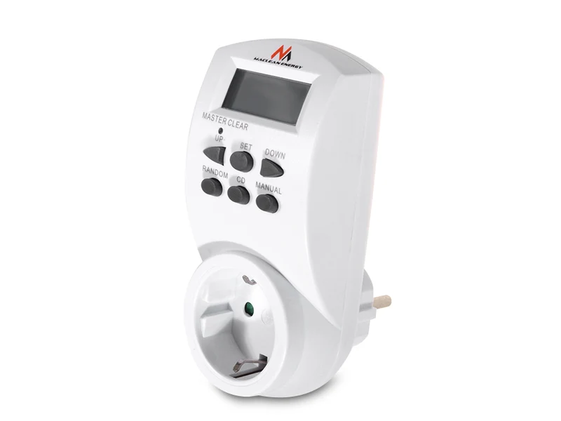 Maclean digital timer, f. slump, timer, 10 prog, max 156 program, tyskt uttag, 3600W, MCE05G