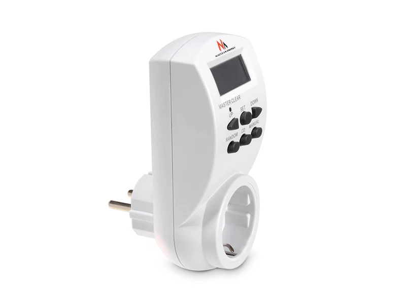 Maclean digital timer, f. slump, timer, 10 prog, max 156 program, tyskt uttag, 3600W, MCE05G