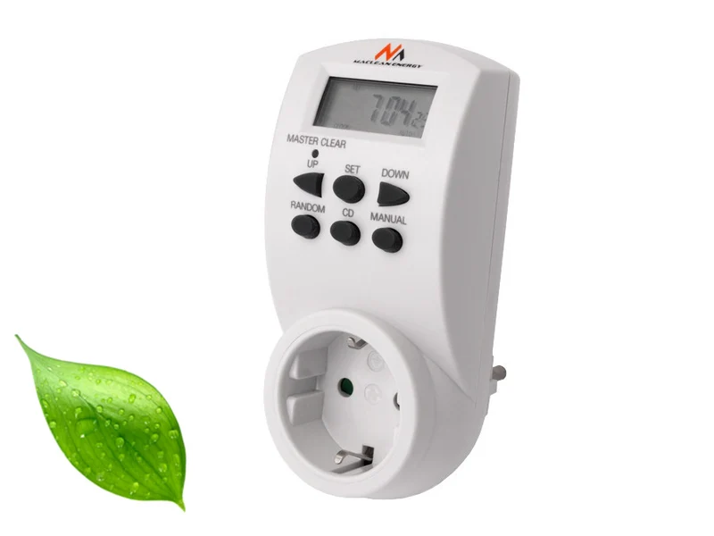 Maclean digital timer, f. slump, timer, 10 prog, max 156 program, tyskt uttag, 3600W, MCE05G