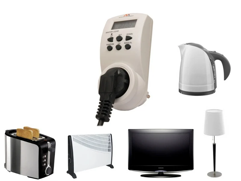 Maclean digital timer, f. slump, timer, 10 prog, max 156 program, tyskt uttag, 3600W, MCE05G