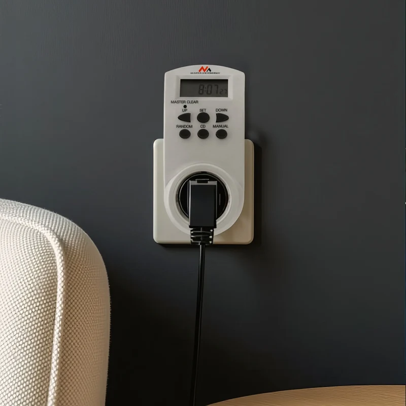 Maclean digital timer, f. slump, timer, 10 prog, max 156 program, tyskt uttag, 3600W, MCE05G