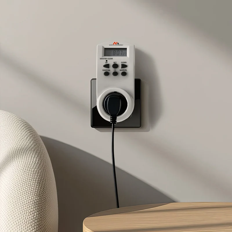 Maclean digital timer, f. slump, timer, 10 prog, max 156 program, tyskt uttag, 3600W, MCE05G