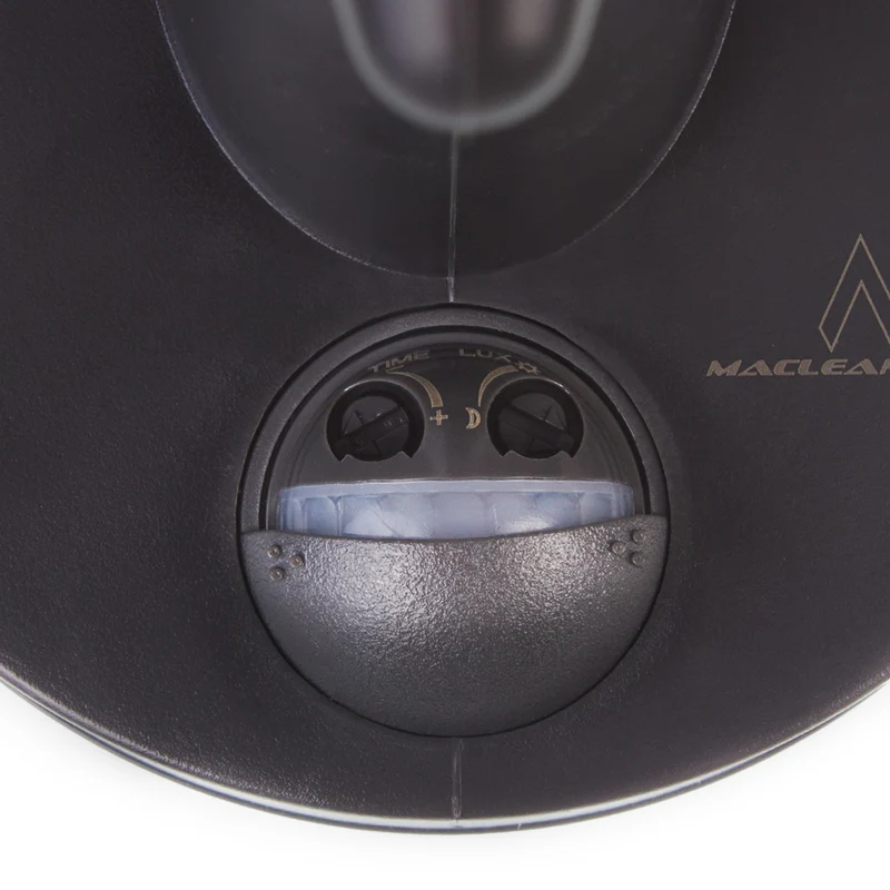 Vägglampa med sensor Maclean MCE518 B 1xE27 svart IP65 max 60W