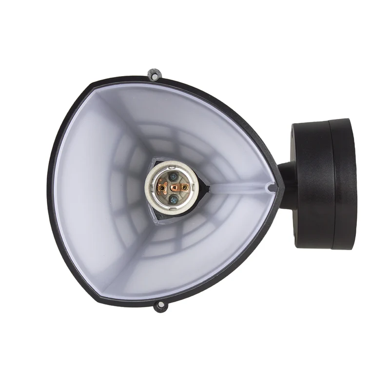 Vägglampa med sensor Maclean MCE518 B 1xE27 svart IP65 max 60W
