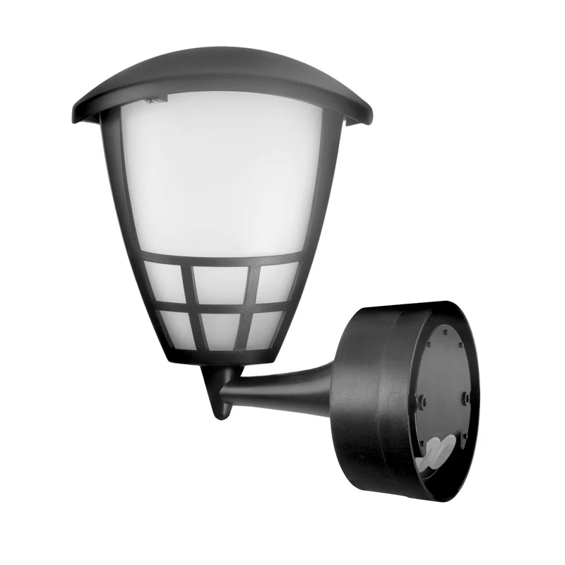 Vägglampa med sensor Maclean MCE518 GR 1xE27 grå IP65 max 60W