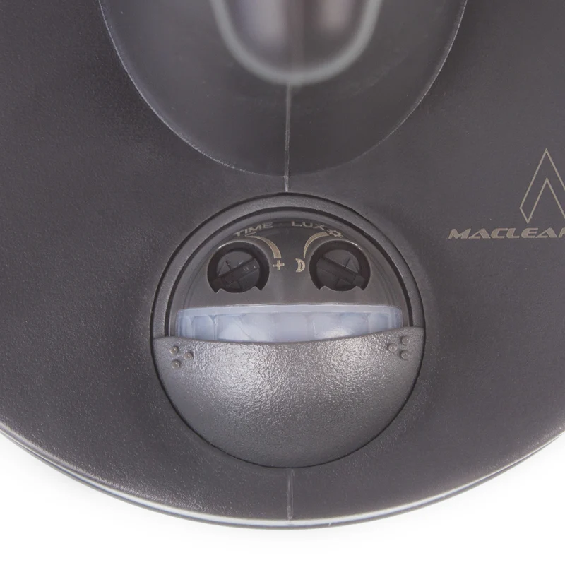 Vägglampa med sensor Maclean MCE518 GR 1xE27 grå IP65 max 60W