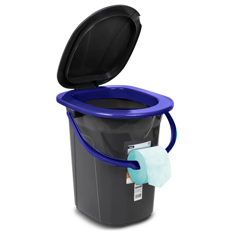 GreenBlue GB320BB svart och marinblå resetoalett