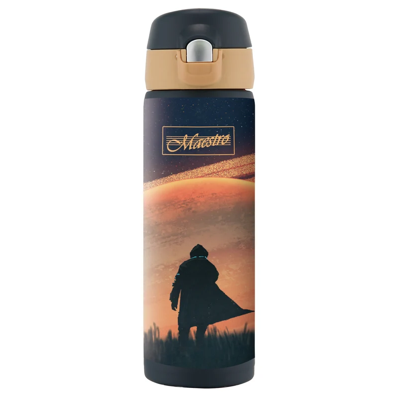 Thermos Mug Kaffemugg Thermos Mug Isolerad flaska i rostfritt stål för varma eller kalla drycker 400 ml (rymd)