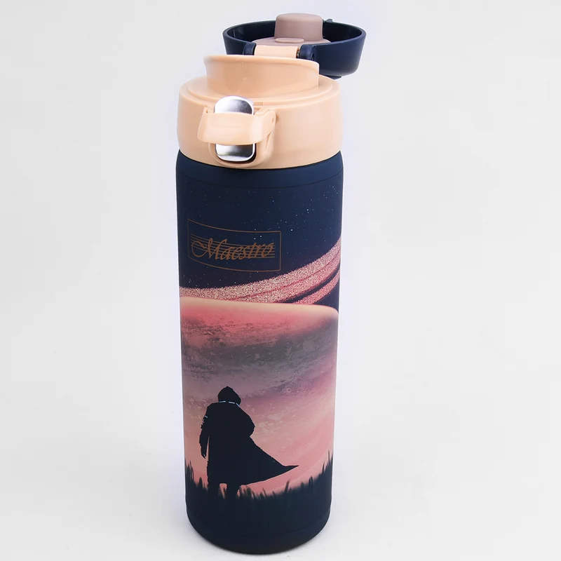 Thermos Mug Kaffemugg Thermos Mug Isolerad flaska i rostfritt stål för varma eller kalla drycker 400 ml (rymd)
