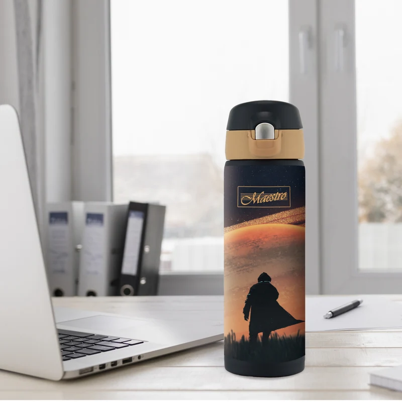 Thermos Mug Kaffemugg Thermos Mug Isolerad flaska i rostfritt stål för varma eller kalla drycker 400 ml (rymd)