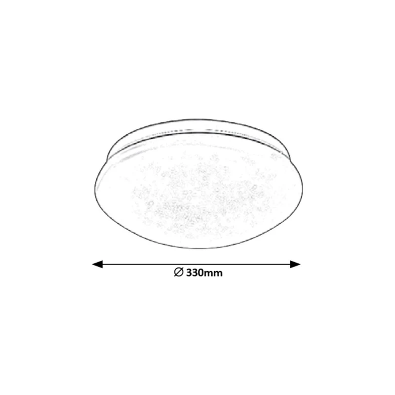 Rabalux Lucas Elegant Rund Taklampa 3937 Vit 18W IP20