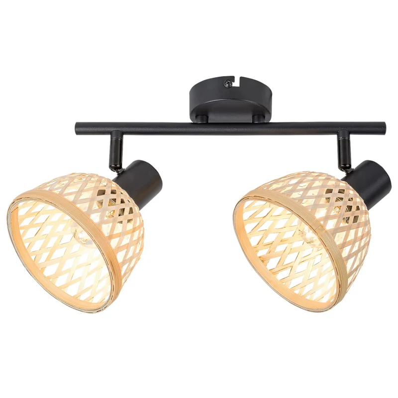 Rabalux 3134 Rotting E14 2xMAX15W Svart - Vägglampa