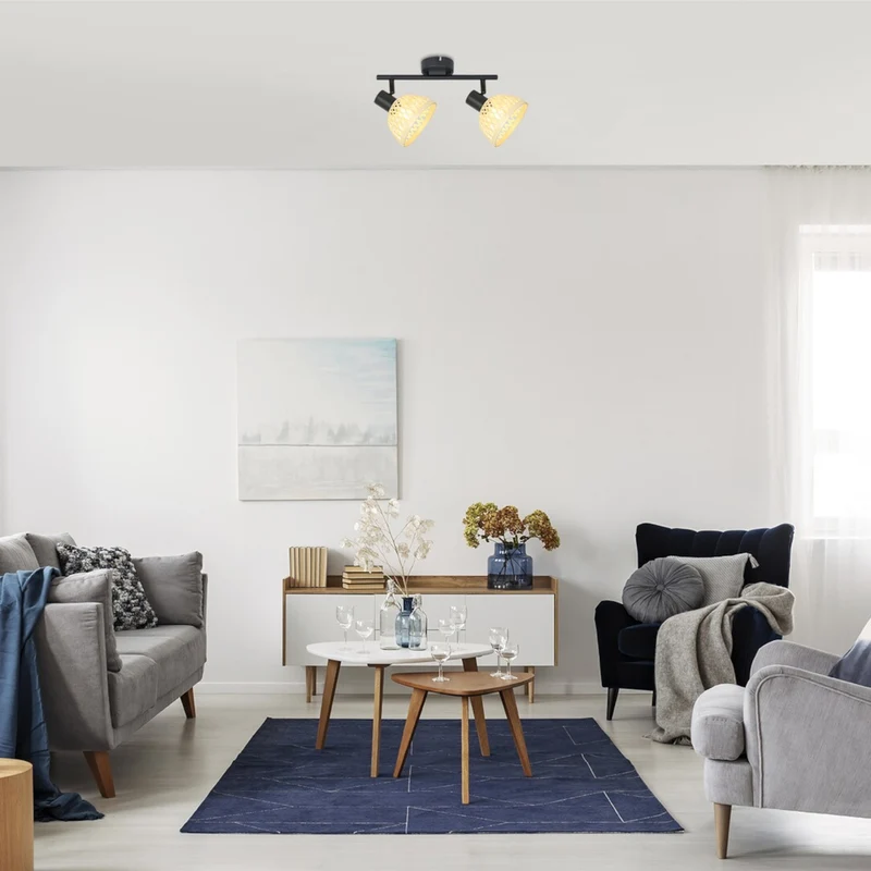 Rabalux 3134 Rotting E14 2xMAX15W Svart - Vägglampa