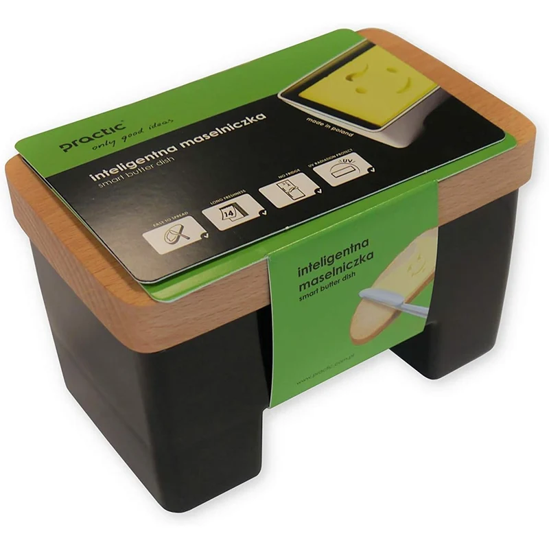 Practic smart buttercreamer, för vatten, BPA-fri, svart