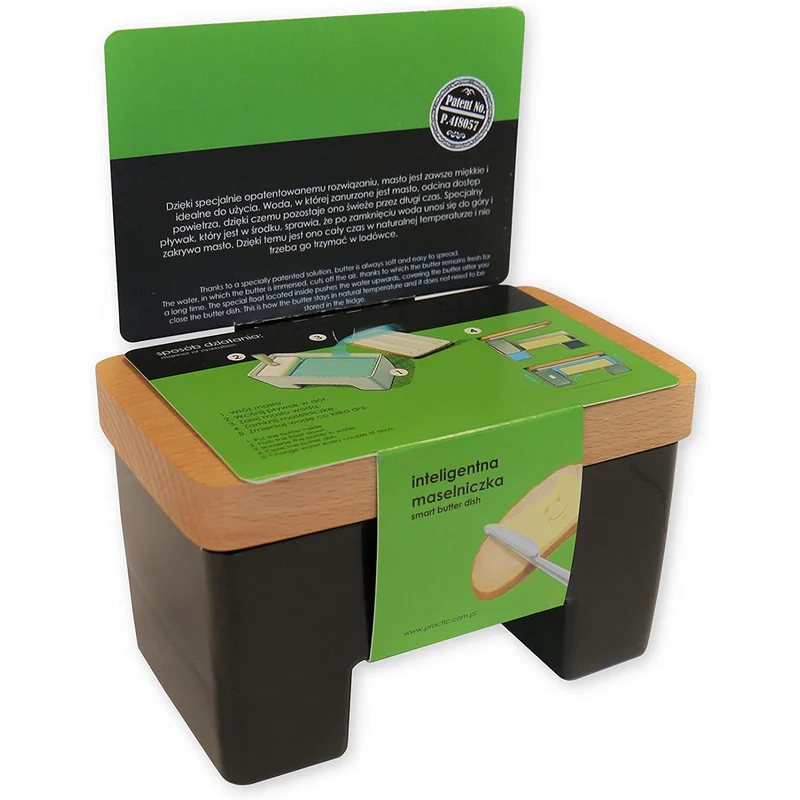 Practic smart buttercreamer, för vatten, BPA-fri, svart
