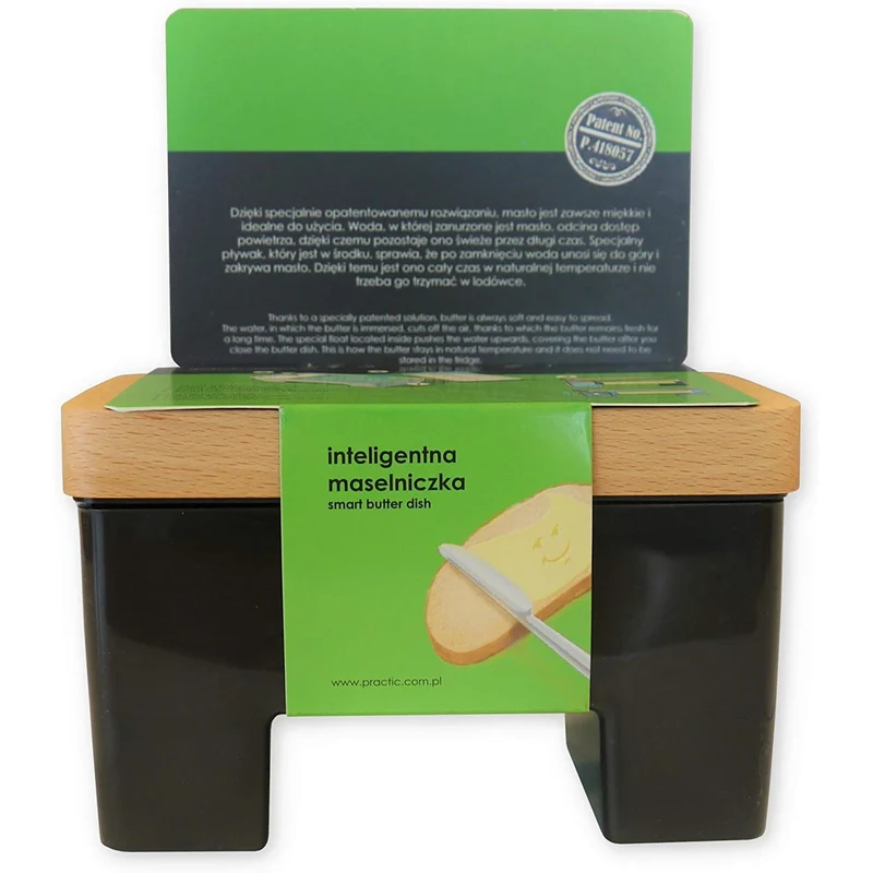 Practic smart buttercreamer, för vatten, BPA-fri, svart