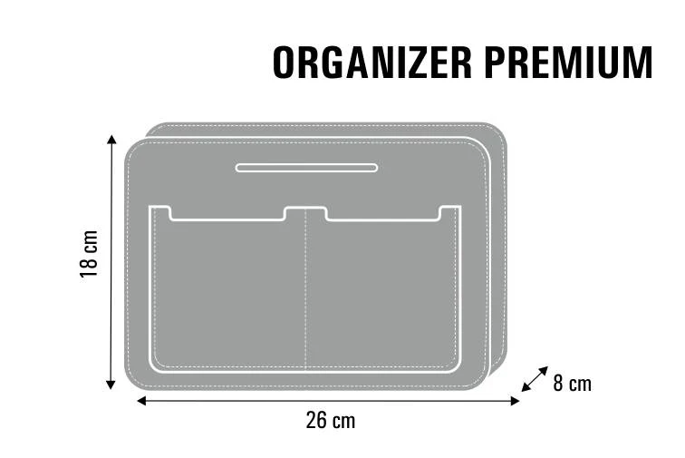 Premium-väskorganiserare, filt, hållbart tryck, mönster Caracas