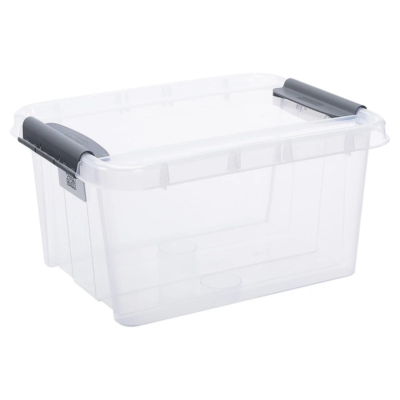 Plast Team Pro Box QR Transparent behållare med lock - 32 L.
