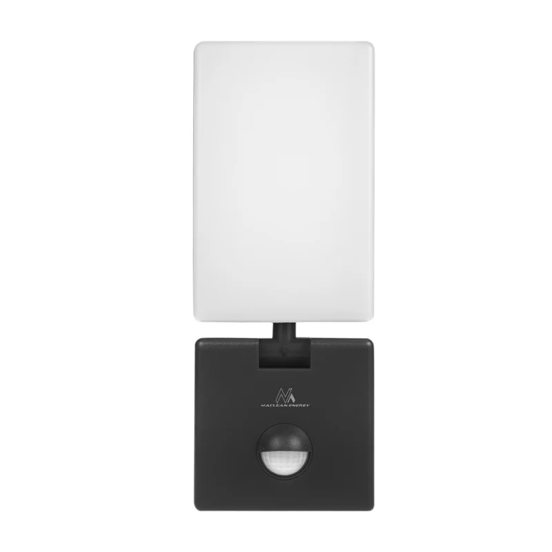 PIR rörelsedetektor LED-lampa svart 10W IP65 800lm 4000K