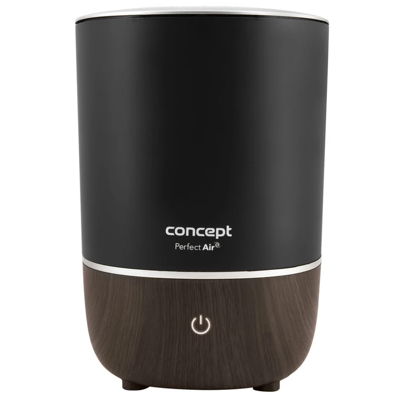 Perfect Air Luftfuktare Aromaterapi Diffuser 4 liter 3 nivåer av ångintensitet Lämplig för rum upp till 30 m2 (svart)