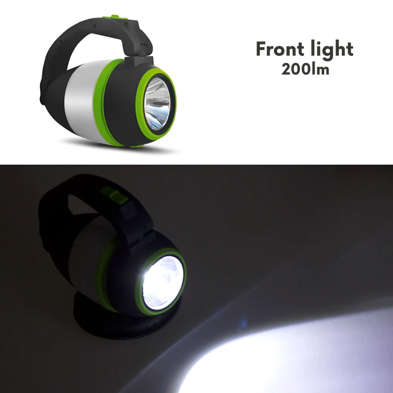 Maclean 3in1 LED-lampa, camping, skrivbordslampa, ficklampa, 1W, 60-200lm, kallvit 6000K, strömförsörjning 3xAA 1.5V, MCE294