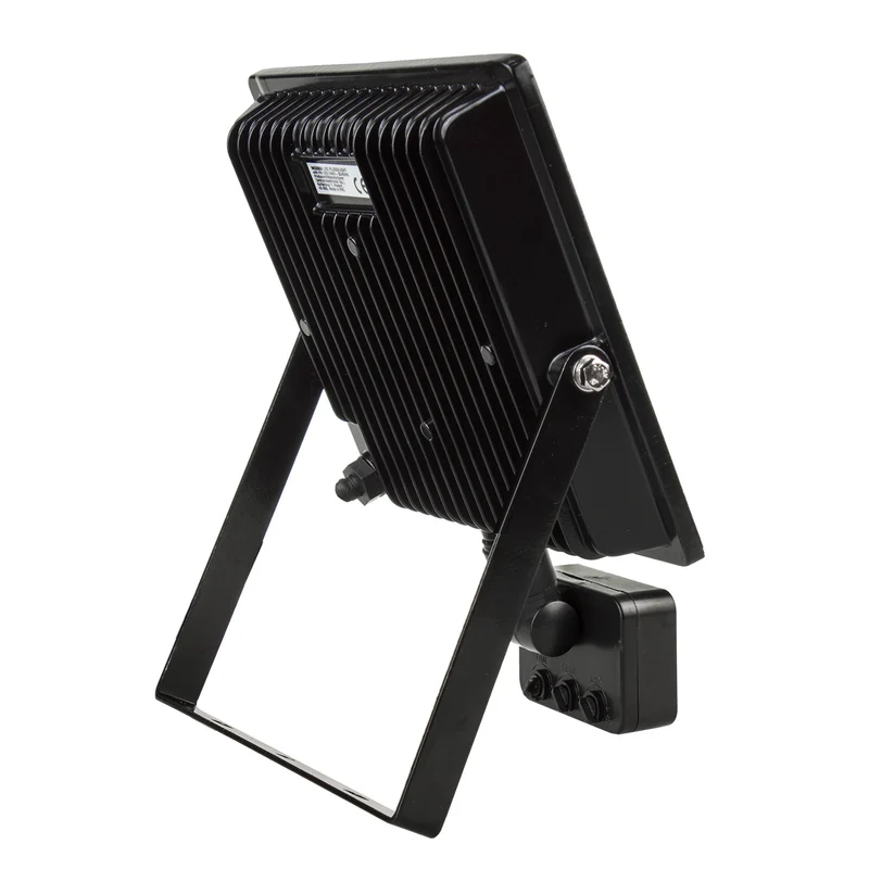 LED-strålkastare med Maclean-rörelsesensor, tunn 30W, 2400lm, neutralvit (4000K), IP44, MCE630 NW PIR