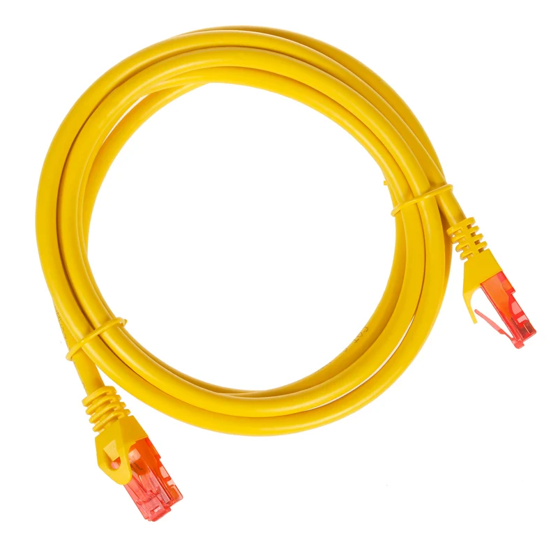 Maclean kabel, UTP patchkabel, plug-in kontakt, Cat6, 2m,Gul, MCTV-302 Y