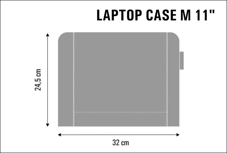 Laptopväska för en 11-tums bärbar dator, tillverkad av ekologisk filt, med aztekiskt tryckmönster