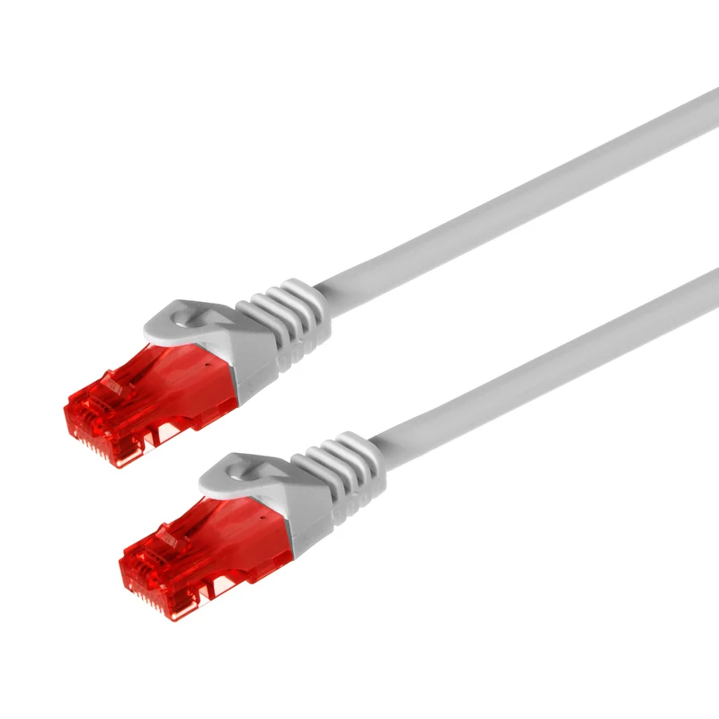Maclean Kabel, UTP-patchkabel, Plug-to-Plug, Cat6, 1m, Grå, MCTV-301 W
