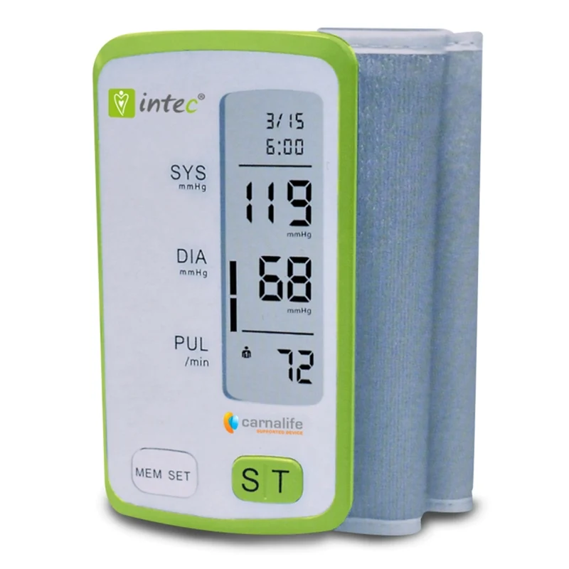 Intec U150BP Digital Överarms Blodtrycksmätare 22-32cm Justerbar Manschett Automatisk Blodtrycksmätning Och Pulsmätning