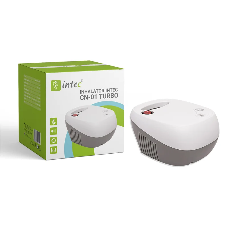Intec CN-01 Turbo Inhalator Nebulisator Kompressor Inhalator För Vuxna Och Barn Inklusive Munstyckesmask För Barn Och Vuxna