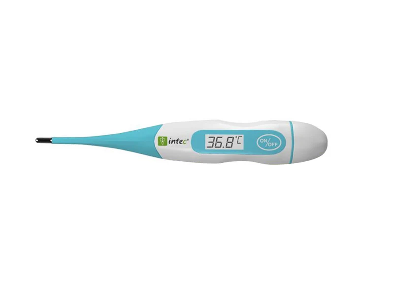 Intec KFT-03 Digital Febertermometer Termometer För Mätning Av Kroppstemperatur Med Feberlarm Automatisk Avstängning