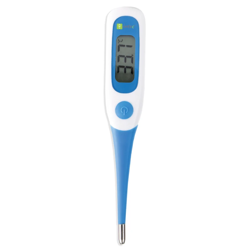 Intec TH-802 Elektronisk Termometer Med Flexibel Spets Automatisk Avstängning Minne För Senaste Avläsning
