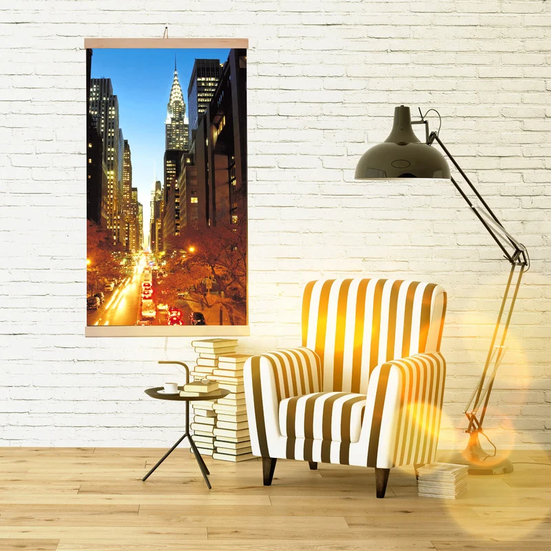 Infraröd värmare - flexibel värmepanel 430W TRIO mönster 2 Manhattan, mått 100x57cm med regulator