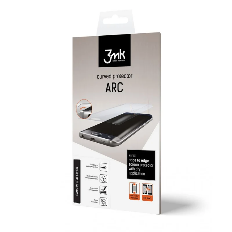 3MK ARC Samsung Galaxy S6 Edge skyddsfilm på framsidan