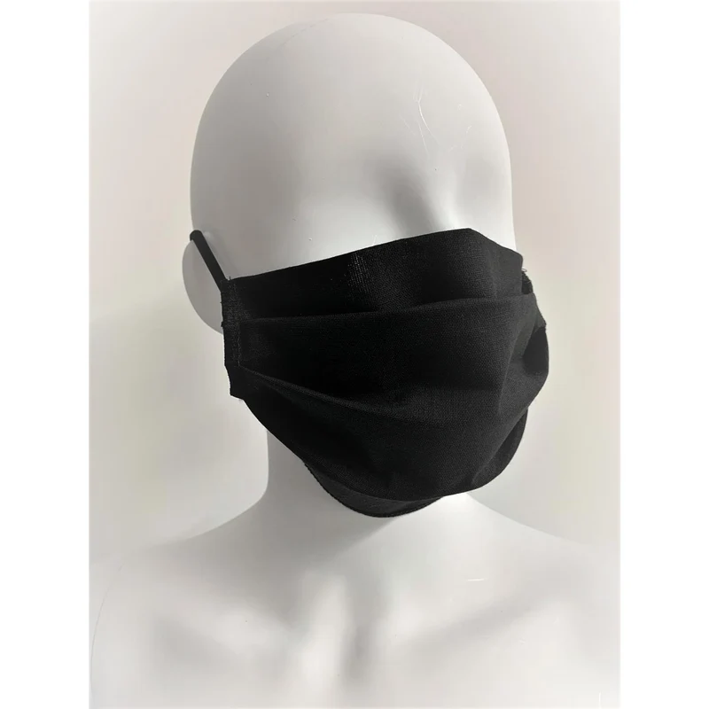 Återanvändbar ansiktsmask i bomull, svart
