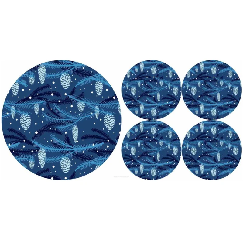 Rund filtbordsunderlägg set 1 + 4 - CONE