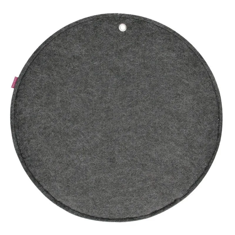 Bertoni väggorganisatör i filt Circle XL diameter 45 cm - antracit, 4 fickor