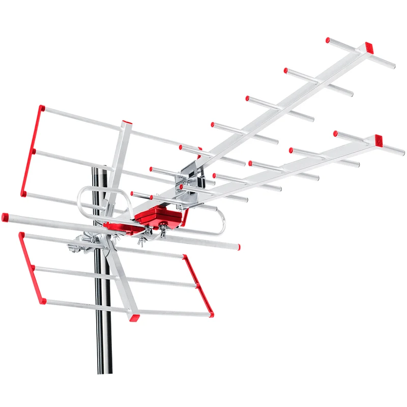 Maclean MCTV-855 Utomhus TV-antenn DVB-T/T2 HEVC Combo UHF VHF Passiv Max 100dBµV Lte filter