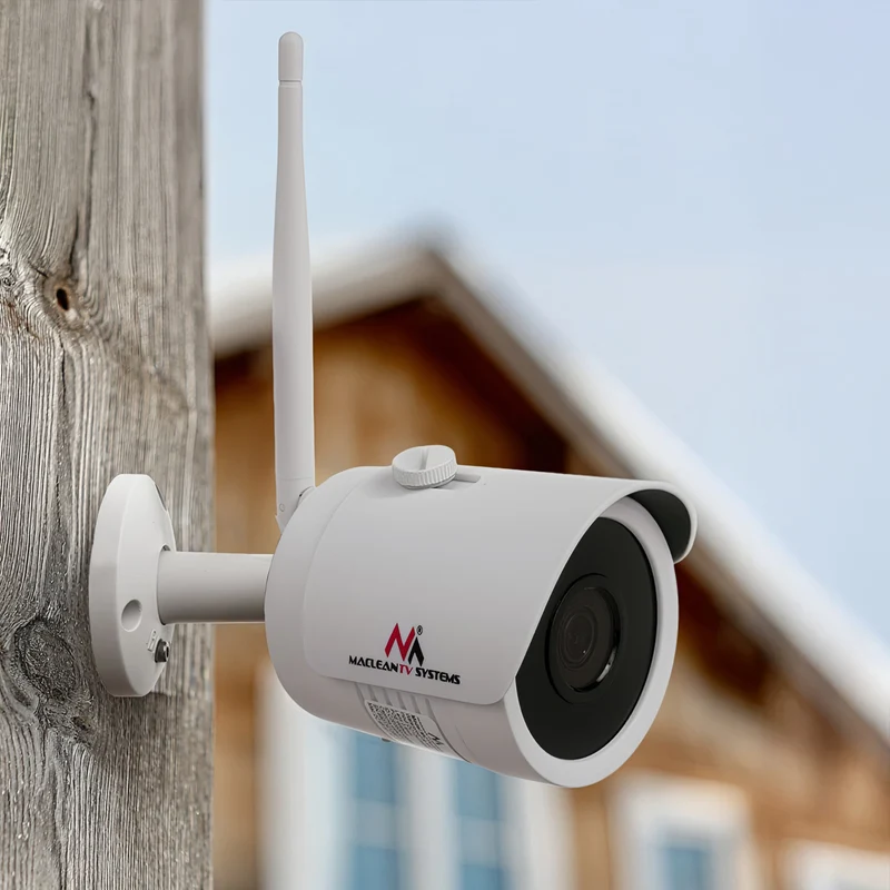 Maclean MCTV-516 IP / IPC Övervakningskamera 5MPx Inomhus- Och Utomhusbruk Infraröda LED-Lampor För Mörkerseende IP67 Skolklassrum Säkerhetskamera