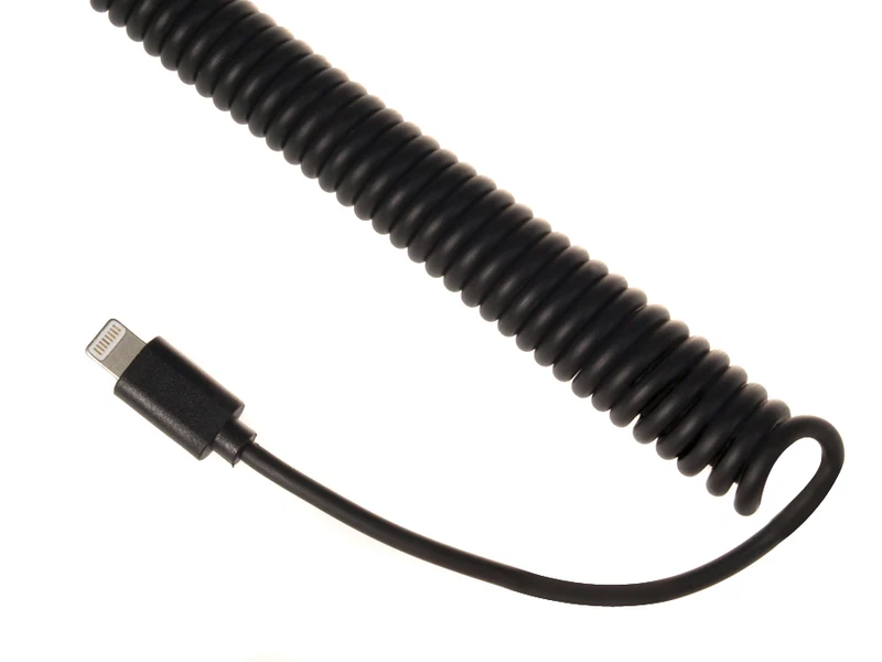 Maclean billaddare, Lightning spiral, 2xUSB, 5,2A, 1,8m, MCE76