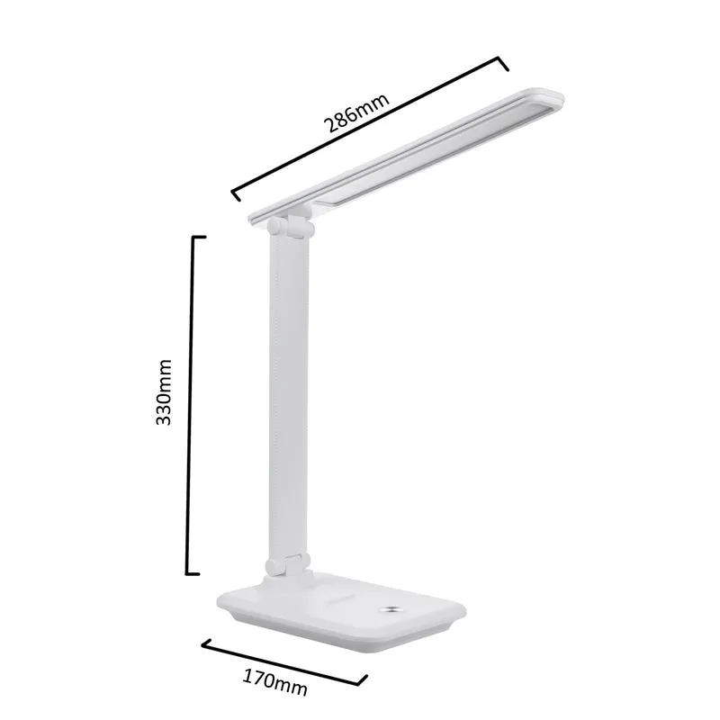 Maclean LED-bordslampa, max. 9W, 220-240V AC, färgskiftbar, dimbar, 450lm, MCE614 W