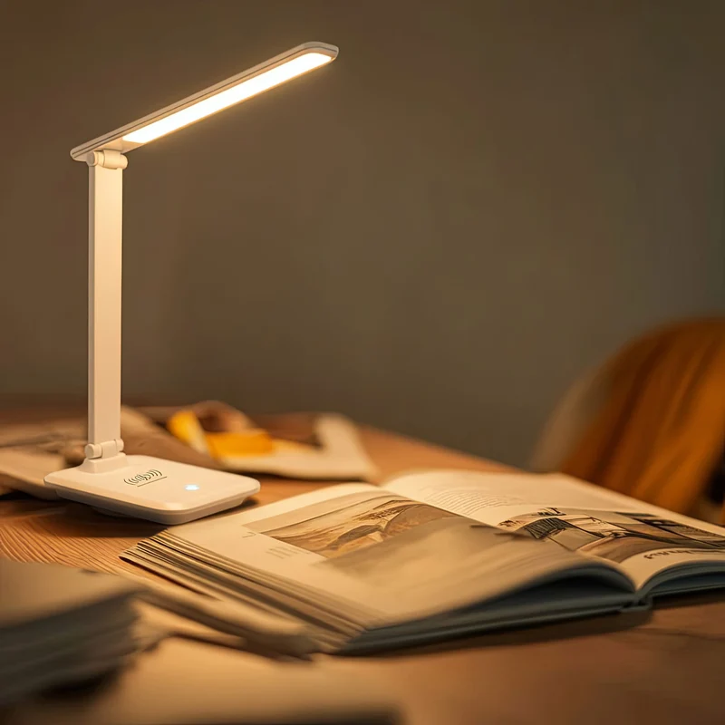 Maclean MCE616 W Dimbar LED Skrivbordslampa 9W Med Induktion Qi-Laddare