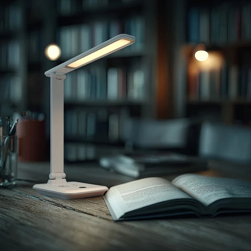 Maclean MCE616 W Dimbar LED Skrivbordslampa 9W Med Induktion Qi-Laddare