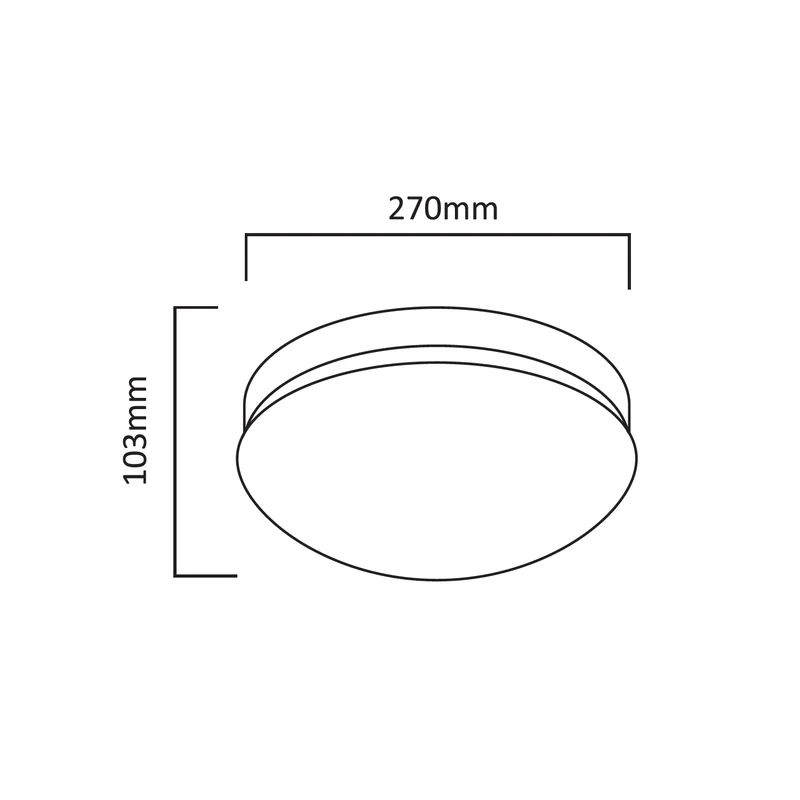 Maclean MCE309 ceiling lamp with a built-in sensor. It features a microwave sensor, PMMA diffuser, and supports a maximum load of 25W. Rated IP20, it ensures durability and reliability.