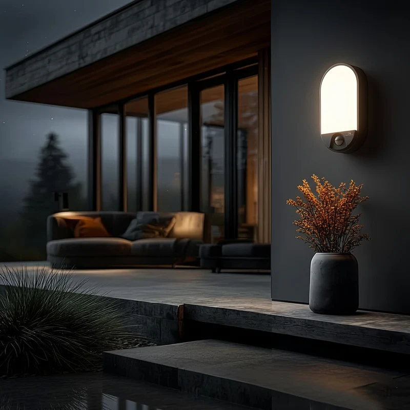 Maclean MCE340 infraröd sensor LED vägglampa Motion Dusk Sensor Light Lighting Energy Saving